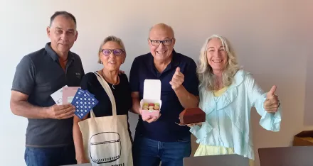 Das Notrufteam gewinnt beim Caru Sommerwettbewerb
