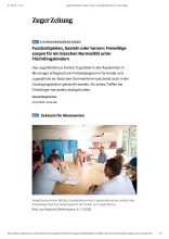 Jugendrotkreuz Kanton Zug_ Freizeitprogramm für Flüchtlinge