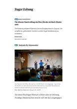 Zuger Zeitung - Benefizkonzert Silberbüx