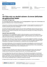 Luzerner Zeitung - So lernen Geflüchtete das gefahrenfreie Radeln